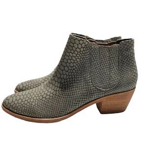 Joie Barlow Snakeskin Ankle Booties - 37 - Good Condition